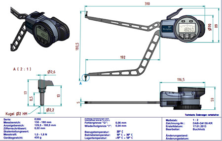 德國kroeplin數(shù)顯內(nèi)卡規(guī)G4130尺寸圖 