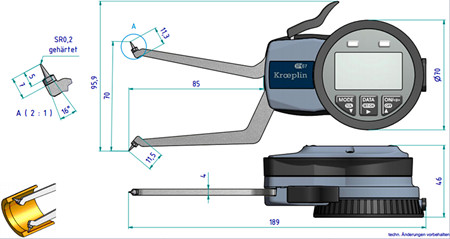 德國kroeplin盲孔內(nèi)徑卡規(guī)G2G50尺寸圖 