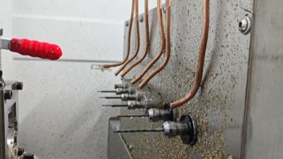 不銹鋼零部件銑削加工，排刀機(jī)加裝大扭矩RBZ高速電主軸