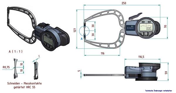 德國KROEPLIN外卡規(guī)C330S尺寸圖 