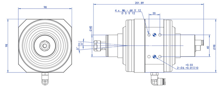 RBZ-40浮動尺寸圖 