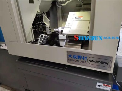 大成野村走心機安裝NAKANISHI高頻銑進行鉆切微槽應用案例