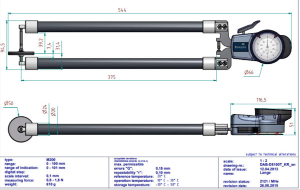 德國kroeplin帶表外卡規D8100T尺寸圖 