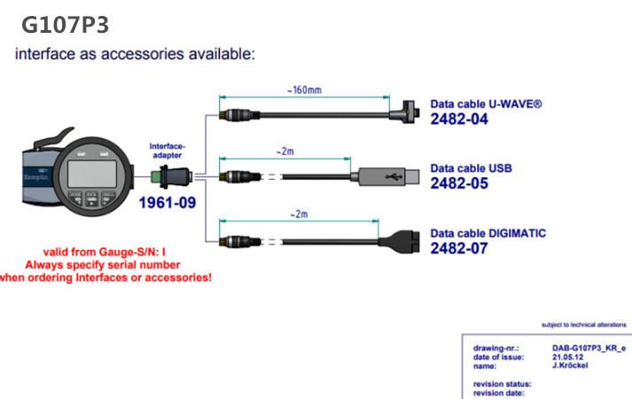 三點式內徑卡規G107P3配置圖 
