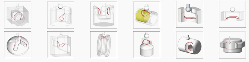 可定制的復雜刀路軌跡類型 