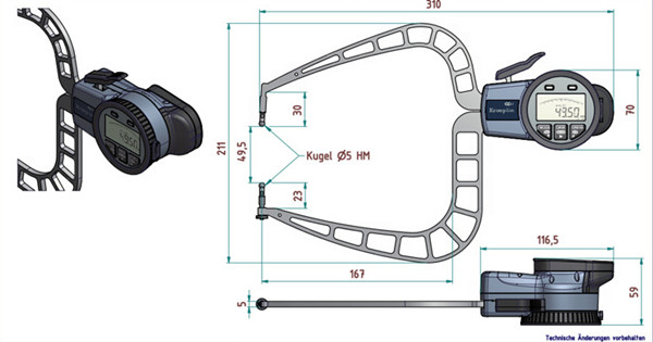 德國KROEPLIN外卡規C4100尺寸圖 